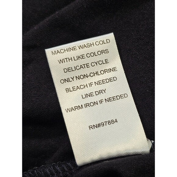 LEMON TART Black‎ Short Sleeve Off Shoulder Blouse Shirt Top Tee Women's M NW - Picture 6 of 6